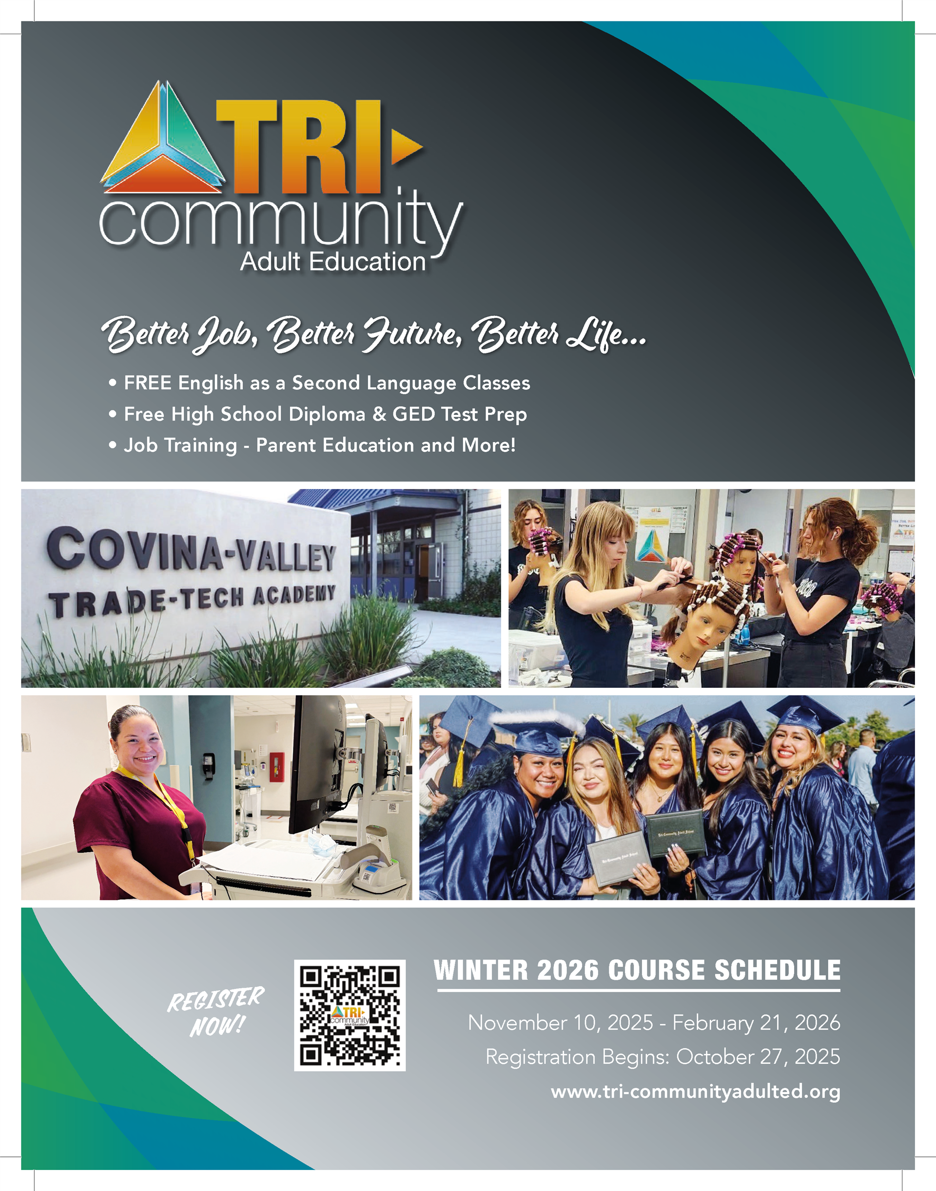  Cover of Tri-Community Adult Education Winter 2026 Brochure